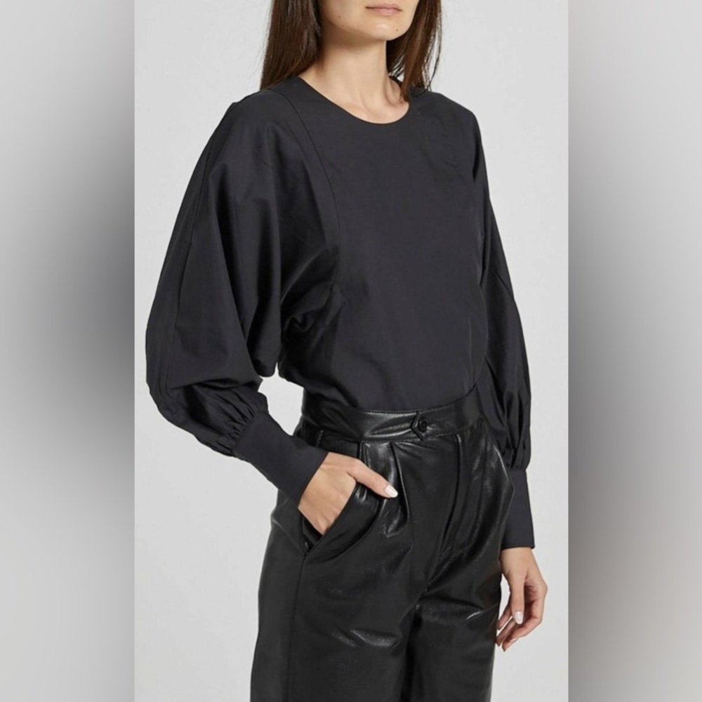 NWT REYES COTTON LONG SLEEVE TOP size S - Picture 4 of 5